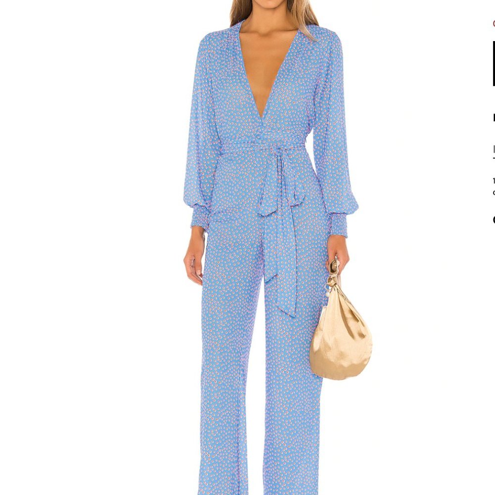 🔺SOLD🔺 NWT Resa Rosie Jumpsuit in Denim Dot